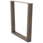 Patas para mesa de comedor en forma de V 2 uds acero natural de , Patas para mesas - Ref: Foro24-4012651, Precio: 100,76 €, D...