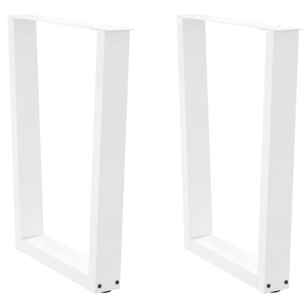 Patas para mesa de comedor forma V 2 uds blanco 70x(72-73,3) cm de , Patas para mesas - Ref: Foro24-4012645, Precio: 97,01 €,...
