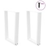 Patas para mesa de comedor forma V 2 uds blanco 70x(72-73,3) cm de , Patas para mesas - Ref: Foro24-4012645, Precio: 97,01 €,...