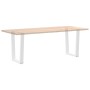 Patas para mesa de comedor forma V 2 uds blanco 70x(72-73,3) cm de , Patas para mesas - Ref: Foro24-4012645, Precio: 97,01 €,...