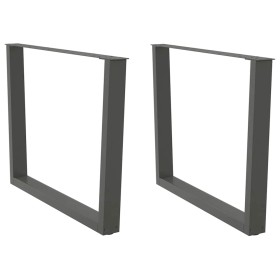 Patas para mesa comedor forma V 2uds antracita 100x(72-73,3) cm de , Patas para mesas - Ref: Foro24-4012658, Precio: 111,78 €...