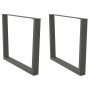 Patas para mesa comedor forma V 2uds antracita 100x(72-73,3) cm de , Patas para mesas - Ref: Foro24-4012658, Precio: 111,78 €...