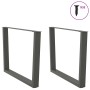 Patas para mesa comedor forma V 2uds antracita 100x(72-73,3) cm de , Patas para mesas - Ref: Foro24-4012658, Precio: 111,78 €...