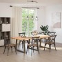 Patas para mesa de comedor en forma de V 3 uds acero natural de , Patas para mesas - Ref: Foro24-4012595, Precio: 157,53 €, D...