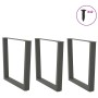 Patas para mesa comedor forma V 3uds antracita 90x(72-73,3) cm de , Patas para mesas - Ref: Foro24-4012670, Precio: 145,01 €,...