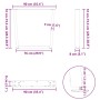 Patas para mesa comedor forma V 3uds antracita 90x(72-73,3) cm de , Patas para mesas - Ref: Foro24-4012670, Precio: 145,01 €,...