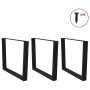 Patas mesa comedor forma V 3uds acero negro 100x(72-73,3) cm de , Patas para mesas - Ref: Foro24-4012672, Precio: 153,46 €, D...