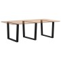 Patas mesa comedor forma V 3uds acero negro 100x(72-73,3) cm de , Patas para mesas - Ref: Foro24-4012672, Precio: 153,46 €, D...