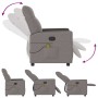 Sillón de masaje reclinable de tela gris taupé de , Sillones - Ref: Foro24-4104837, Precio: 207,19 €, Descuento: %