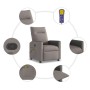 Sillón de masaje reclinable de tela gris taupé de , Sillones - Ref: Foro24-4104837, Precio: 207,19 €, Descuento: %