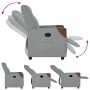 Sillón reclinable de tela gris claro de , Sillones - Ref: Foro24-4104809, Precio: 187,57 €, Descuento: %