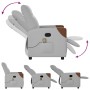 Sillón de masaje reclinable de tela gris nube de , Sillones - Ref: Foro24-4104816, Precio: 205,65 €, Descuento: %