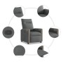Sillón reclinable de tela gris oscuro de , Sillones - Ref: Foro24-4104840, Precio: 199,77 €, Descuento: %