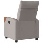 Sillón reclinable de tela gris taupe de , Sillones - Ref: Foro24-4104814, Precio: 199,61 €, Descuento: %