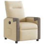 Sillón reclinable de tela crema de , Sillones - Ref: Foro24-4104842, Precio: 189,43 €, Descuento: %