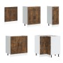 Mueble cocina Kalmar roble ahumado 11 pzas madera contrachapada de , Armarios de cocina - Ref: Foro24-3314886, Precio: 731,74...