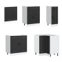 Mueble de cocina Lucca negra 11 piezas madera contrachapada de , Armarios de cocina - Ref: Foro24-3314892, Precio: 731,42 €, ...