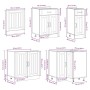 Mueble de cocina Lucca negra 11 piezas madera contrachapada de , Armarios de cocina - Ref: Foro24-3314892, Precio: 731,42 €, ...