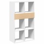 Estantería de madera contrachapada blanco 66x31x112 cm de , Librerías y estanterías - Ref: Foro24-860301, Precio: 76,74 €, De...