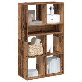 Estantería madera de ingeniería envejecida 66x31x112 cm de , Librerías y estanterías - Ref: Foro24-860308, Precio: 76,79 €, D...