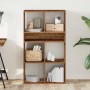 Estantería madera de ingeniería envejecida 66x31x112 cm de , Librerías y estanterías - Ref: Foro24-860308, Precio: 76,79 €, D...