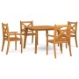 Juego de comedor de jardín 5 piezas madera maciza de acacia de vidaXL, Conjuntos de jardín - Ref: Foro24-3058002, Precio: 425...