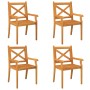 Juego de comedor de jardín 5 piezas madera maciza de acacia de vidaXL, Conjuntos de jardín - Ref: Foro24-3058002, Precio: 425...