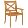 Juego de comedor de jardín 5 piezas madera maciza de acacia de vidaXL, Conjuntos de jardín - Ref: Foro24-3058002, Precio: 425...
