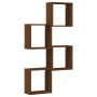 Estantes cubo de pared 4 unidades roble marrón 30x15x30 cm de , Estantes y estanterías - Ref: Foro24-815886, Precio: 38,22 €,...