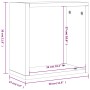 Estantes cubo de pared 4 unidades roble marrón 30x15x30 cm de , Estantes y estanterías - Ref: Foro24-815886, Precio: 38,22 €,...