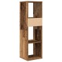 Estantería madera de ingeniería envejecida 34x31x112 cm de , Librerías y estanterías - Ref: Foro24-860290, Precio: 57,64 €, D...