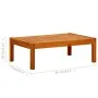 Banco de jardín con mesa y reposapiés madera de acacia macizoa de vidaXL, Bancos de jardín - Ref: Foro24-3058010, Precio: 419...