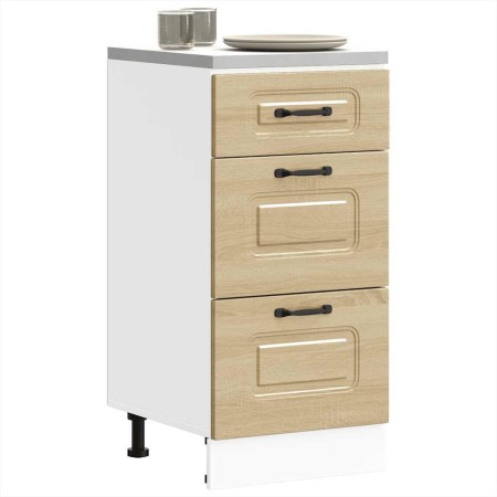 Mueble bajo de cocina Kalmar madera ingeniería de roble sonoma de , Armarios de cocina - Ref: Foro24-854243, Precio: 96,17 €,...