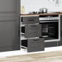 Mueble bajo de cocina Kalmar madera de ingeniería negra de , Armarios de cocina - Ref: Foro24-854241, Precio: 94,49 €, Descue...