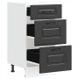 Mueble bajo de cocina Kalmar madera de ingeniería negra de , Armarios de cocina - Ref: Foro24-854241, Precio: 94,49 €, Descue...