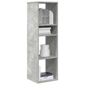 Estantería madera ingeniería gris hormigón 34x31x112 cm de , Librerías y estanterías - Ref: Foro24-860286, Precio: 52,19 €, D...