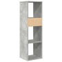 Estantería madera ingeniería gris hormigón 34x31x112 cm de , Librerías y estanterías - Ref: Foro24-860286, Precio: 52,19 €, D...