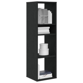 Estantería de madera contrachapada negra 34x31x112 cm de , Librerías y estanterías - Ref: Foro24-860284, Precio: 55,95 €, Des...