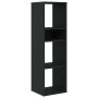 Estantería de madera contrachapada negra 34x31x112 cm de , Librerías y estanterías - Ref: Foro24-860284, Precio: 55,95 €, Des...