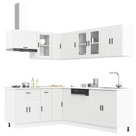 Mueble de cocina Porto blanco 11 piezas madera contrachapada de , Armarios de cocina - Ref: Foro24-3314901, Precio: 746,03 €,...
