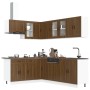 Mueble cocina Porto roble marrón 11 pzas madera contrachapada de , Armarios de cocina - Ref: Foro24-3314908, Precio: 683,57 €...