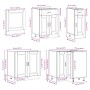 Mueble cocina Porto roble marrón 11 pzas madera contrachapada de , Armarios de cocina - Ref: Foro24-3314908, Precio: 683,57 €...