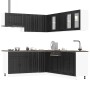 Mueble de cocina Lucca negra 11 piezas madera contrachapada de , Armarios de cocina - Ref: Foro24-3314922, Precio: 740,00 €, ...