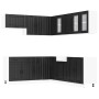 Mueble de cocina Lucca negra 11 piezas madera contrachapada de , Armarios de cocina - Ref: Foro24-3314922, Precio: 740,00 €, ...