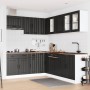 Mueble de cocina Lucca negra 11 piezas madera contrachapada de , Armarios de cocina - Ref: Foro24-3314922, Precio: 740,00 €, ...