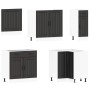 Mueble de cocina Lucca negra 11 piezas madera contrachapada de , Armarios de cocina - Ref: Foro24-3314922, Precio: 740,00 €, ...