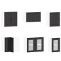 Mueble de cocina Lucca negra 11 piezas madera contrachapada de , Armarios de cocina - Ref: Foro24-3314922, Precio: 740,00 €, ...