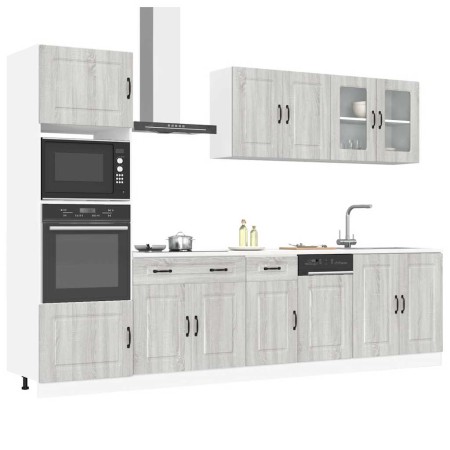 Mueble cocina Kalmar sonoma gris 7 pzas madera contrachapada de , Armarios de cocina - Ref: Foro24-3314737, Precio: 645,24 €,...