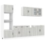 Mueble cocina Kalmar sonoma gris 7 pzas madera contrachapada de , Armarios de cocina - Ref: Foro24-3314737, Precio: 645,24 €,...