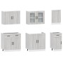 Mueble cocina Kalmar sonoma gris 7 pzas madera contrachapada de , Armarios de cocina - Ref: Foro24-3314737, Precio: 645,24 €,...